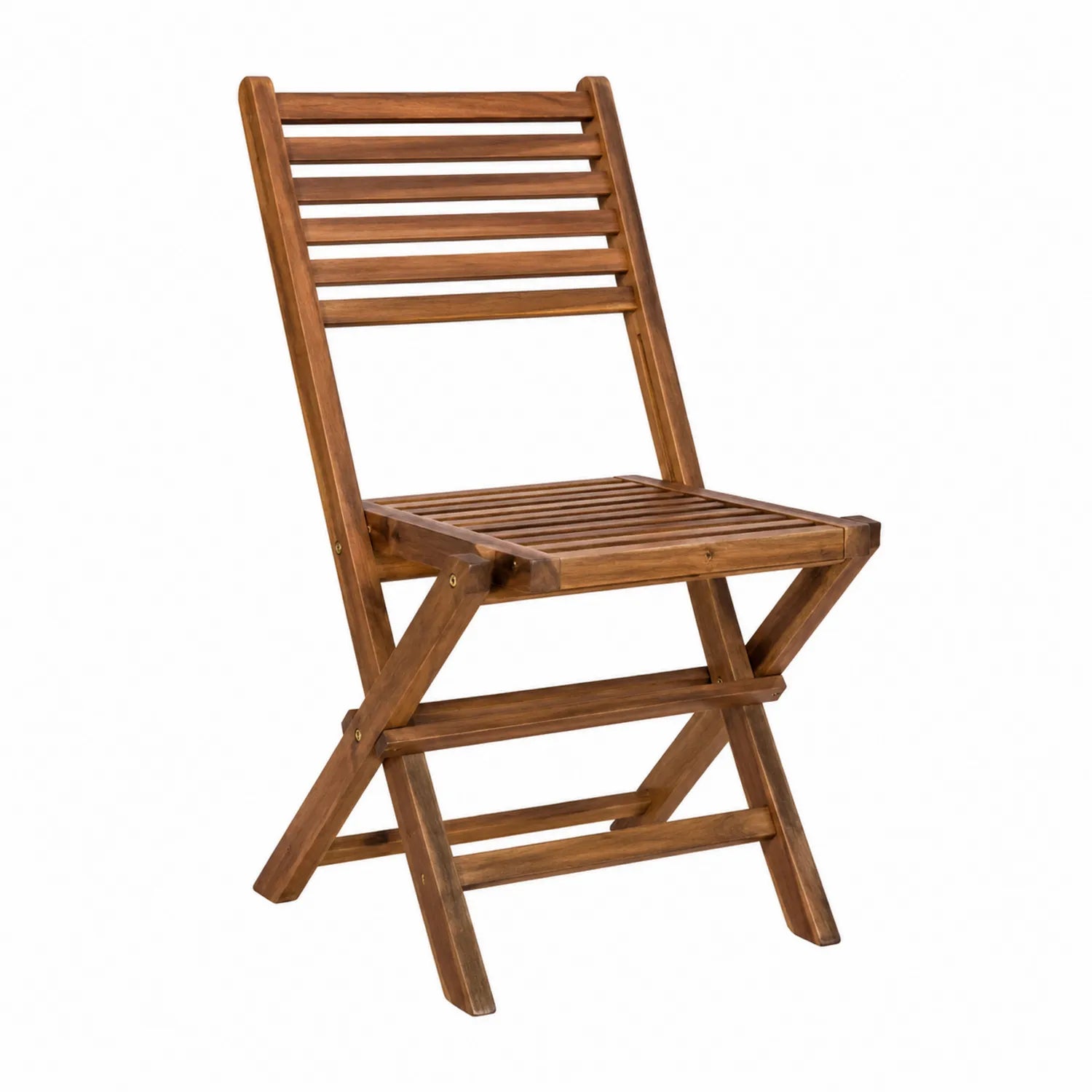 Klappbarer Gartenstuhl Holz Braun